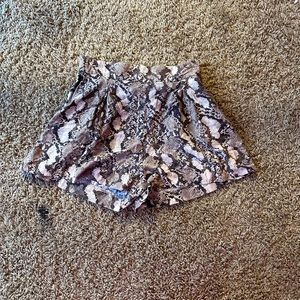 Snake print shorts